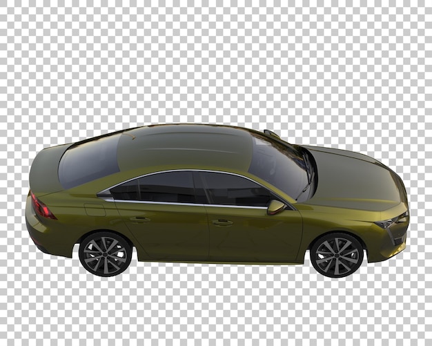 Modernes auto auf transparentem hintergrund. 3d-rendering - abbildung