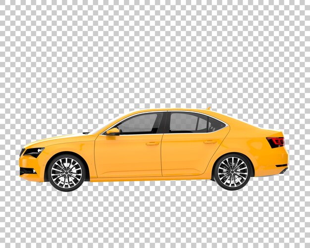 PSD modernes auto auf transparentem hintergrund. 3d-rendering - abbildung