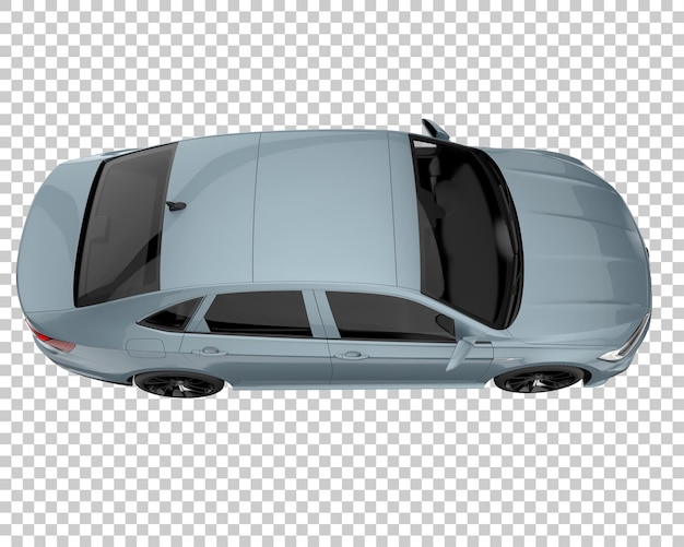 Modernes auto auf transparentem hintergrund. 3d-rendering - abbildung