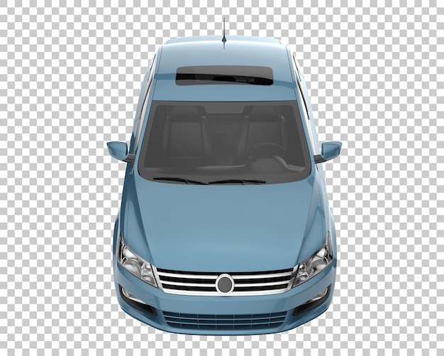 Modernes Auto auf transparentem Hintergrund. 3D-Rendering - Abbildung