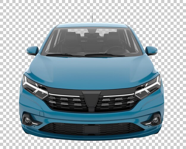 Modernes Auto auf transparentem Hintergrund. 3D-Rendering - Abbildung