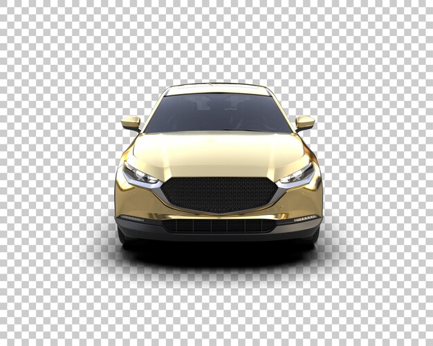 Modernes Auto isoliert auf dem Hintergrund 3D-Rendering-Illustration