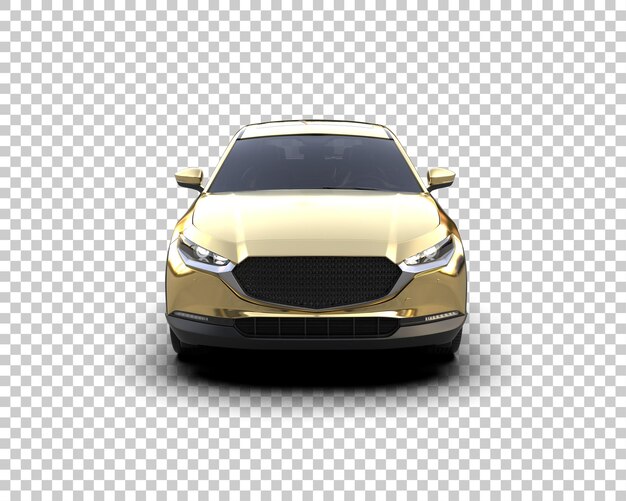 Modernes auto isoliert auf dem hintergrund 3d-rendering-illustration