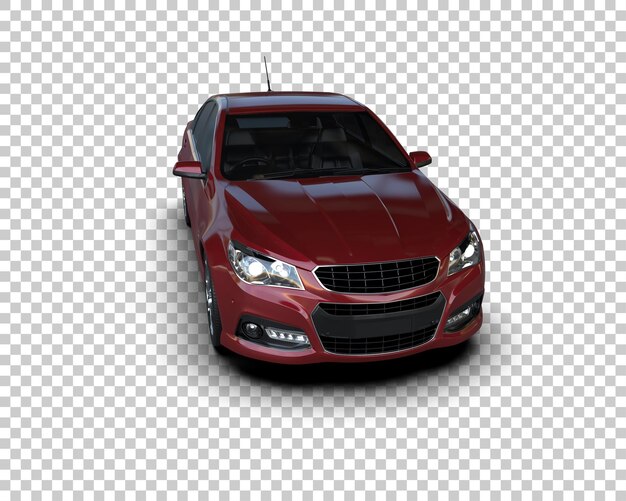 Modernes auto isoliert auf dem hintergrund 3d-rendering-illustration