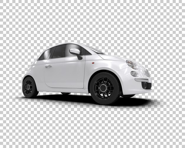 Modernes Auto isoliert auf dem Hintergrund 3D-Rendering-Illustration