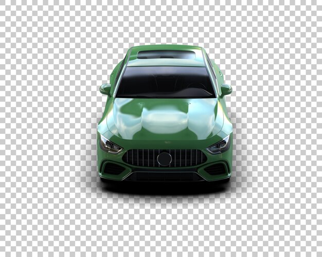 Modernes Auto isoliert auf dem Hintergrund 3D-Rendering-Illustration