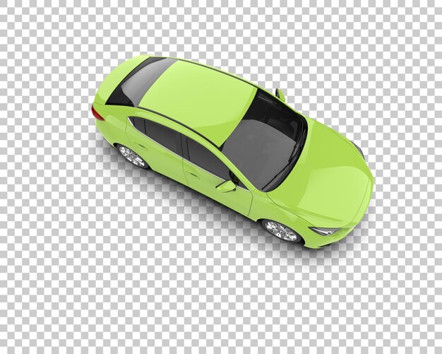 Modernes Auto isoliert auf dem Hintergrund 3D-Rendering-Illustration