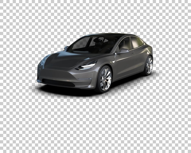 Modernes Auto isoliert auf dem Hintergrund 3D-Rendering-Illustration