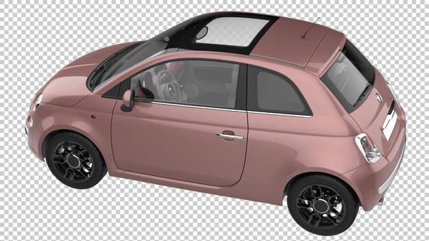 Modernes auto isoliert auf transparentem hintergrund, 3d-darstellung