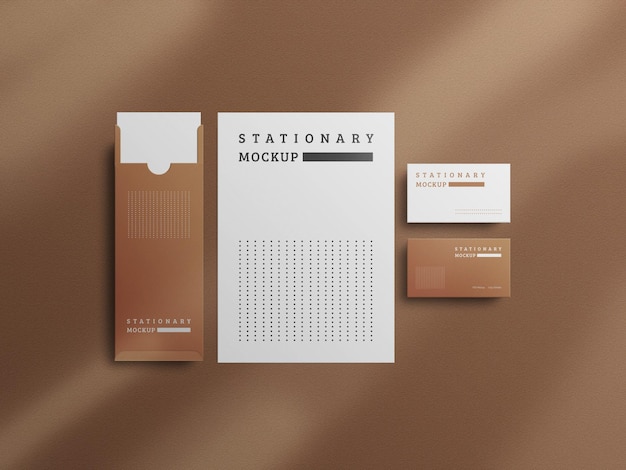 Modernes briefpapier-mockup-design