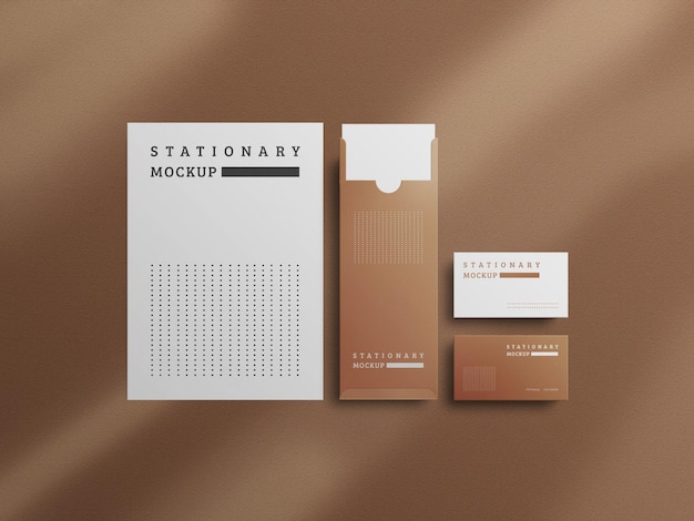 Modernes briefpapier-mockup-design