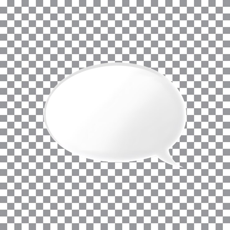 PSD modernes chat speech bubble-symbol auf durchsichtigem hintergrund