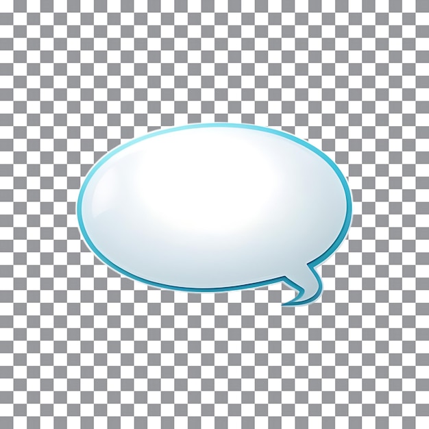 Modernes Chat Speech Bubble-Symbol auf durchsichtigem Hintergrund
