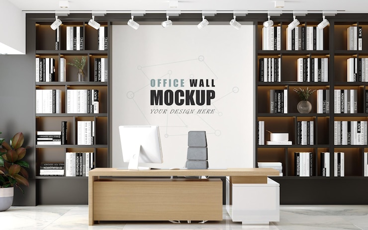 PSD modernes design-management-büro wandmodell