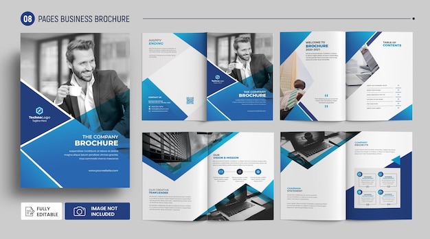 Modernes Firmenprofil-Business-Broschüren-Vorlagendesign