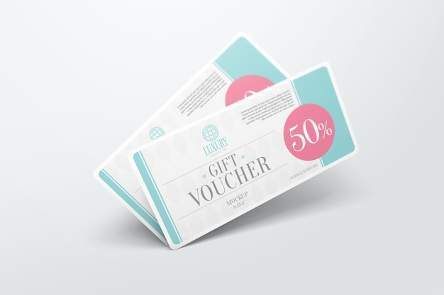 Modernes Geschenk Gutscheinmodell