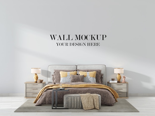 Modernes Luxus-Schlafzimmer-Wandmodell