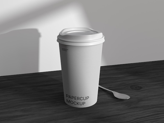 Modernes Papierbecher-Mockup