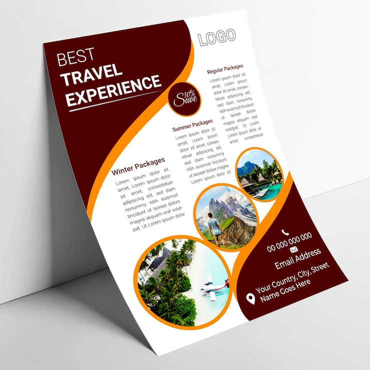 PSD modernes psd-flyer-mockup-design