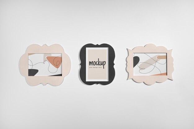 Modernes rahmendesign-mockup