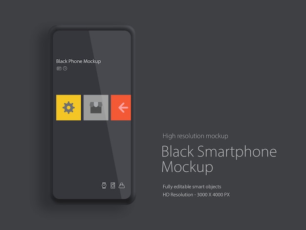 Modernes Smartphone mit dünnem Lünetten-Display-Modell
