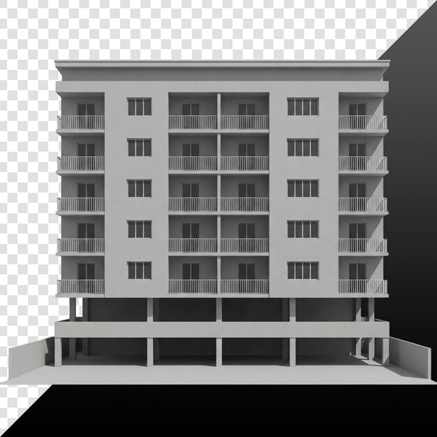 Modernes Wohngebäude mit Balkon