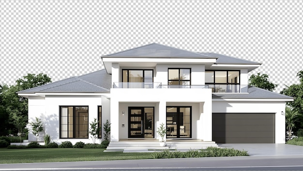 Modernes zweistöckiges Haus