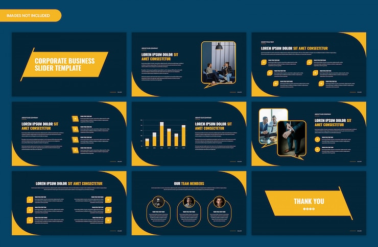 PSD moderní firemní start-up obchodní prezentace design šablony snímků