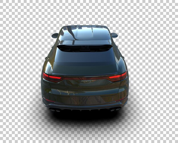 Moderní SUV izolované na pozadí, 3D renderování ilustrace