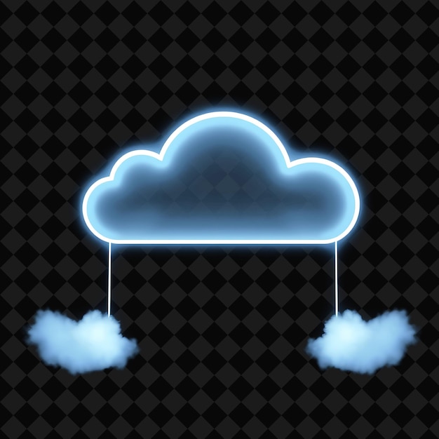 modernist cloud streamlined with clean lines simple shapes and functional designs subtle neon col