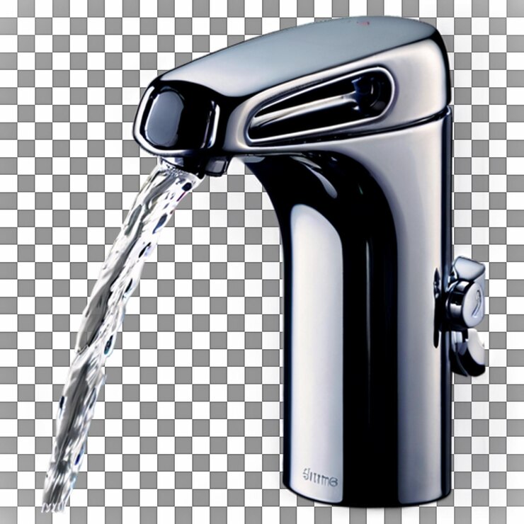 PSD moderno grifo de sensores de acero inoxidable con flujo de agua