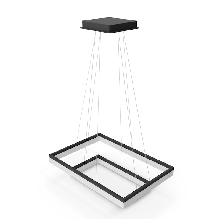 PSD moderno lampadario rettangolare led