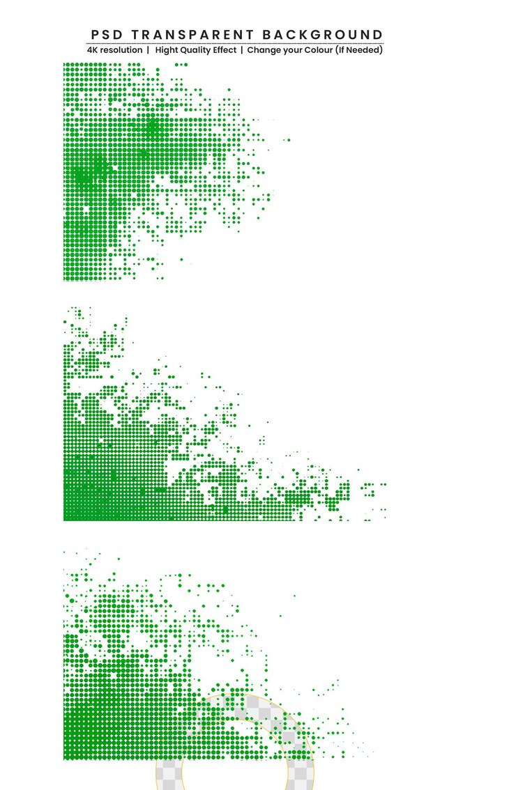 PSD moderno medio tono colorido en fondo transparente