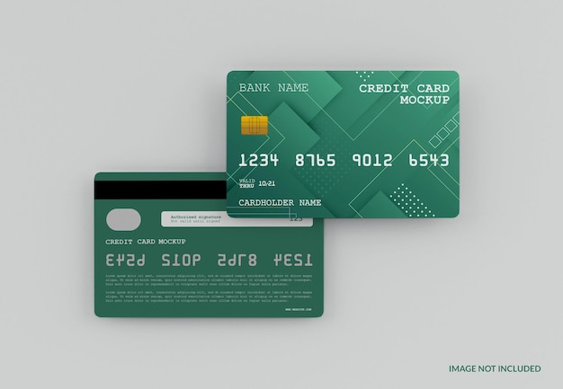 moderno modello di carta di credito isolato