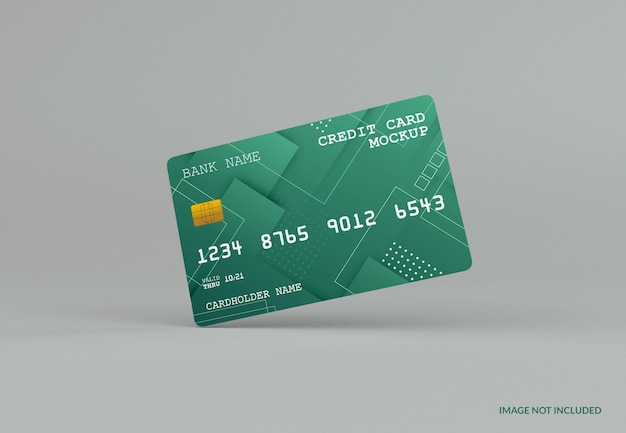 moderno modello di carta di credito isolato
