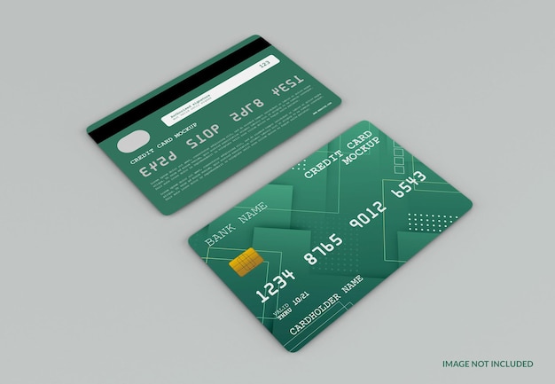 moderno modello di carta di credito isolato