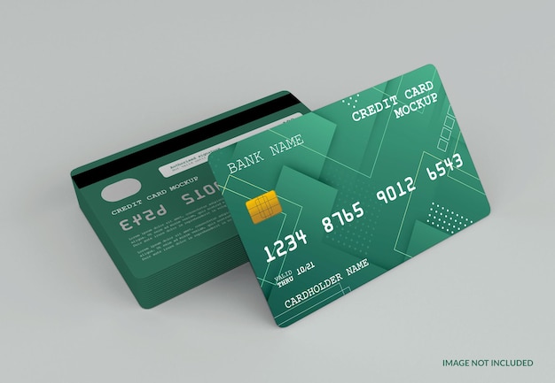 moderno modello di carta di credito isolato
