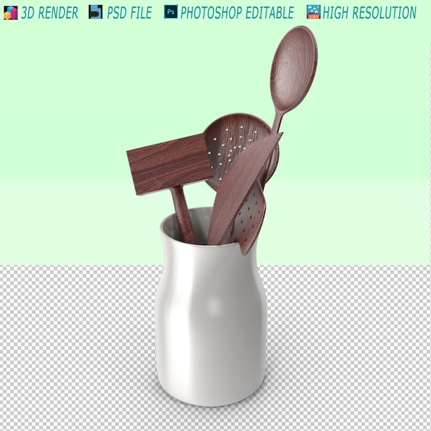 Moderno modelo de diseño de cocina PSD para uso gratuito