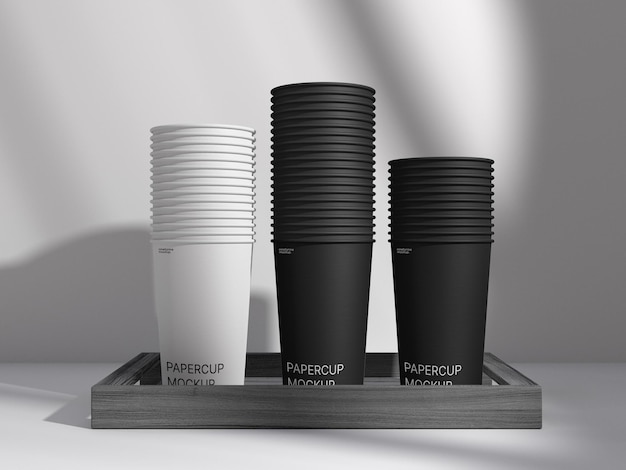 Moderno modelo de taza de papel