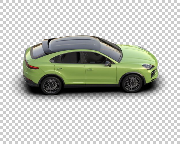 Moderno SUV isolato sullo sfondo illustrazione di rendering 3D