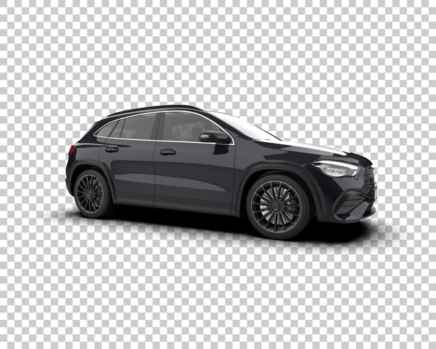 Moderno SUV isolato sullo sfondo illustrazione di rendering 3D