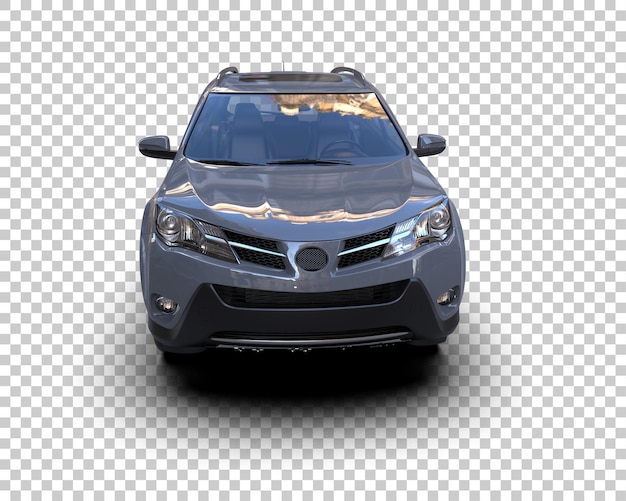 Moderno SUV isolato sullo sfondo illustrazione di rendering 3D
