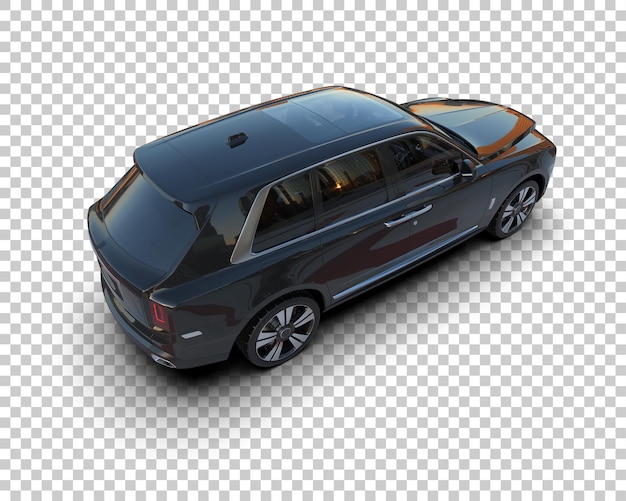 Moderno SUV isolato sullo sfondo illustrazione di rendering 3D