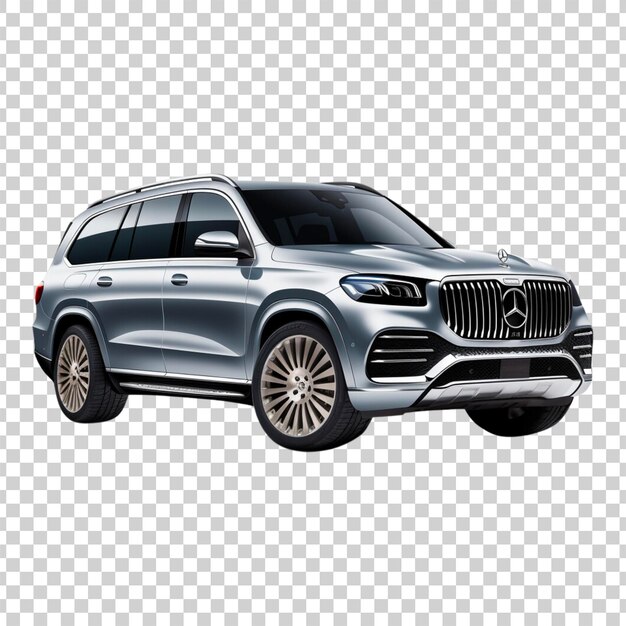 Moderno Suvdeep carro azul em um fundo transparente