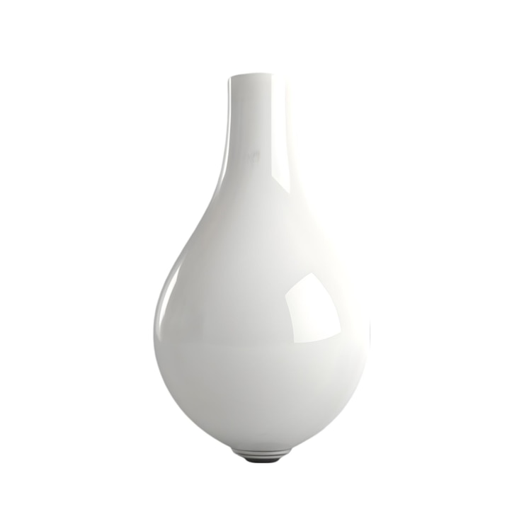 PSD moderno vaso di vetro bianco