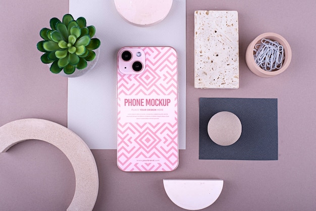 Modernstes Smartphone-Design-Mock-up