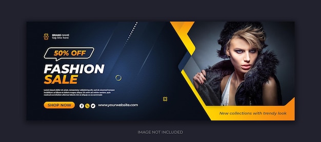 Modeverkauf Social-Media-Facebook-Cover-Design-Vorlage