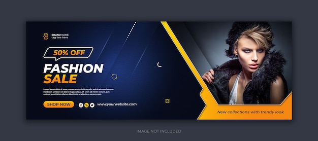 Modeverkauf Social-Media-Facebook-Cover-Design-Vorlage