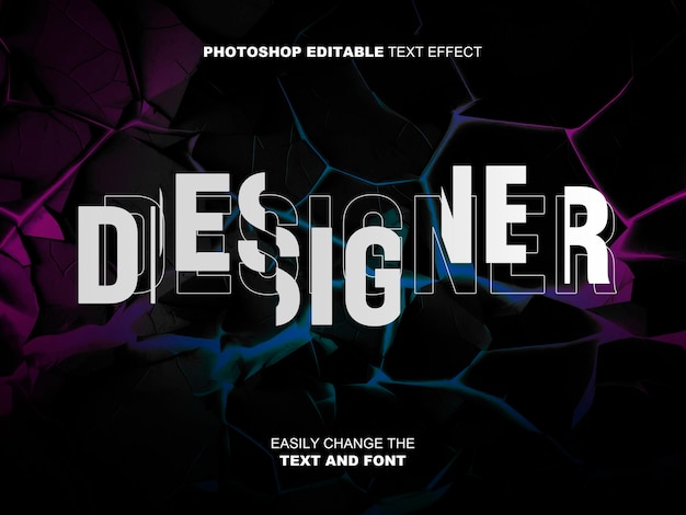 Modifica testo Disco line design psd