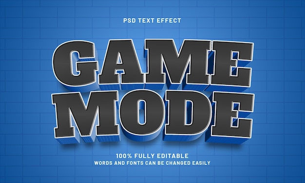 modo de juego efectos de texto editables con un tema de deporte y juego